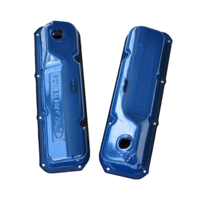 Cleveland "Powered By Ford" Valve Covers (OE, Dark Ford Blue) 302 351