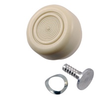 1968 - 1972 Mustang Window Crank Knob & Pin - Ford Tooling (White)