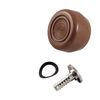 1968 - 1972 Mustang Window Crank Knob & Pin - Ford Tooling (Brown - Ginger)