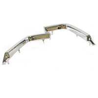 1971 - 1972 Mustang Front Fender Extension Mouldings - Chrome - Pair
