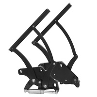 1971 - 1973 Mustang Billet Bonnet Hinges Black Alloy