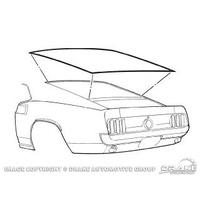 1971 - 1973 Mustang Rear Window Seal (Fastback) - USA Made