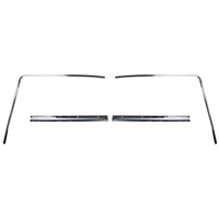 1971 - 1973 Mustang Fastback Rear Window Moldings - 4pcs