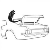 1971 - 1973 Mustang  Trunk Seal - Fastback