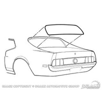 1971 - 1973 Mustang Coupe Rear Window Seal