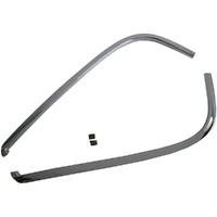 1971 - 1973 Mustang Convertible Well Liner Top Boot Side Moldings - Pair