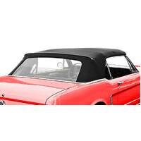1971 - 1973 Mustang Convertible Top with Glass Window (Black)