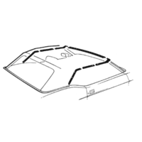 1971 - 1973 Mustang Convertible Top Seal Kit
