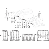 Cab to Frame Mounting Pad & Plate Set - 1973 - 1979 F - Truck