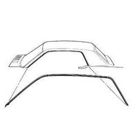 1974 - 1978 Mustang Roof Rail Weatherstrip - Left