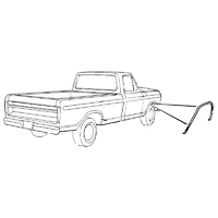 1973 - 1979 F Truck Wheel Opening Moulding - RHF