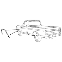 1973 - 1979 F Truck Wheel Opening Moulding - LHF