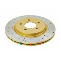 Rear 4000 Series XS Gold Brake Rotor for 2005+ Ford Mustang- Pair