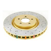 Front 4000 Series XS Gold Brake Rotor for 2007+ Ford Mustang- Pair