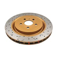 Rear 4000 Series XS Gold Brake Rotor for 2010+ Chevrolet Camaro V8