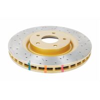 Front 4000 Series XS Gold Brake Rotor for 2005+ Chevrolet Corvette C6 340mm- Pair