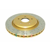 Rear 4000 Series XS Gold Brake Rotor for 2005+ Chevrolet Corvette C6 340mm- Pair