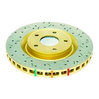 Front 4000 Series XS Gold Brake Rotor for 2005+ Chevrolet Corvette C6 325mm- Pair