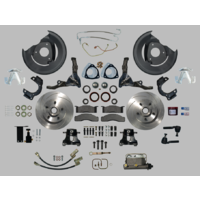 1967 - 1970 Mustang Front Non Power Disc Brake Conversion Kit Slotted COMPLETE