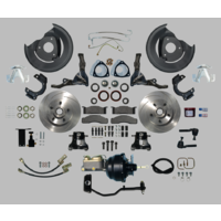 1967 - 1970 Mustang Front Power Disc Brake Conversion Kit Slotted COMPLETE - Automatic