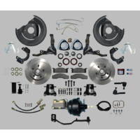 1967 - 1970 Mustang Front Power Disc Brake Conversion Kit Slotted COMPLETE - Manual