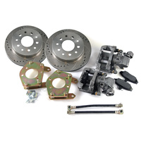 1964 - 1973 Mustang Rear Disc Brake Conversion Kit (Drilled and Slotted Rotors)