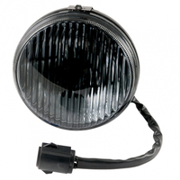1987-93 Fog Light Assembly with Bulb - Smoked Ribbed Glass