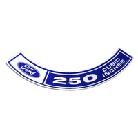 70-71 Air Cleaner Decal (250 CID)