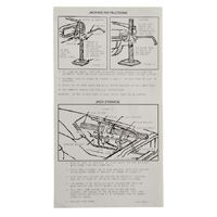 1966 Ford Thunderbird Jack Instructions Decal