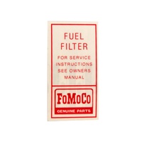 Fuel Filter Decal