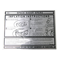 Space Saver Trunk Lid Decal