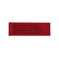 1964 - 1970 Mustang Voltage Regulator Warning Tag