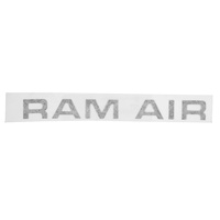 1971 - 1972 Mustang Ram Air Hood Decal (Black)