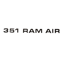 1971 - 1972 Mustang 351 Ram Air Hood Decal