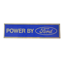 Powered by Ford Valve Cover Decal (Chrome)