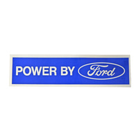 "Power by Ford" Valve Cover Decal (White)