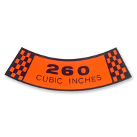 1964 Air Cleaner Decal (260 CID)