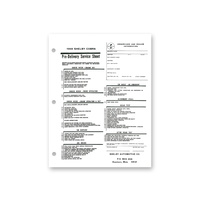 Shelby Pre-Delivery Sheet