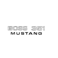 1971 Mustang Boss 351 Fender Decal (Argent)