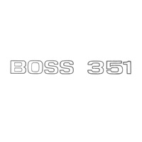 1971 Mustang Boss 351 Trunk Decal