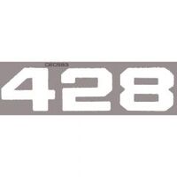1970 Ford Mustang White 428 Hood / Bonnet Decal