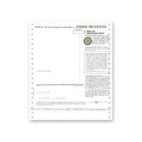 New Car Window Price Sticker