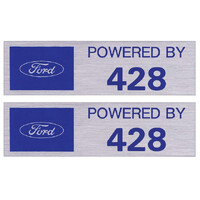 Ford POWERED BY 428 Valve Cover Decals x2