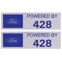 Powered By 428 Valve Cover Decal