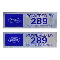 1965 - 1967 Mustang Valve Cover Decal Powered by 289 High Performance