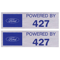 "Ford POWERED BY 427" Valve Cover Decals x2