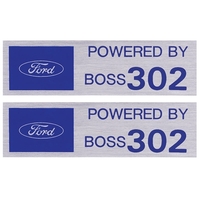 "FORD POWERED BY BOSS 302" Valve Cover Decals x2