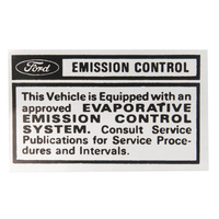 Boss 302 Emission Decal (Manual Transmission California)