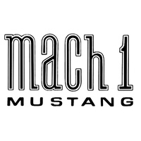 1971 - 1972 Mustang Mach 1 Fender Decal (Black)