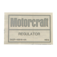 1972 - 1973 Mustang Voltage Regulator Decal